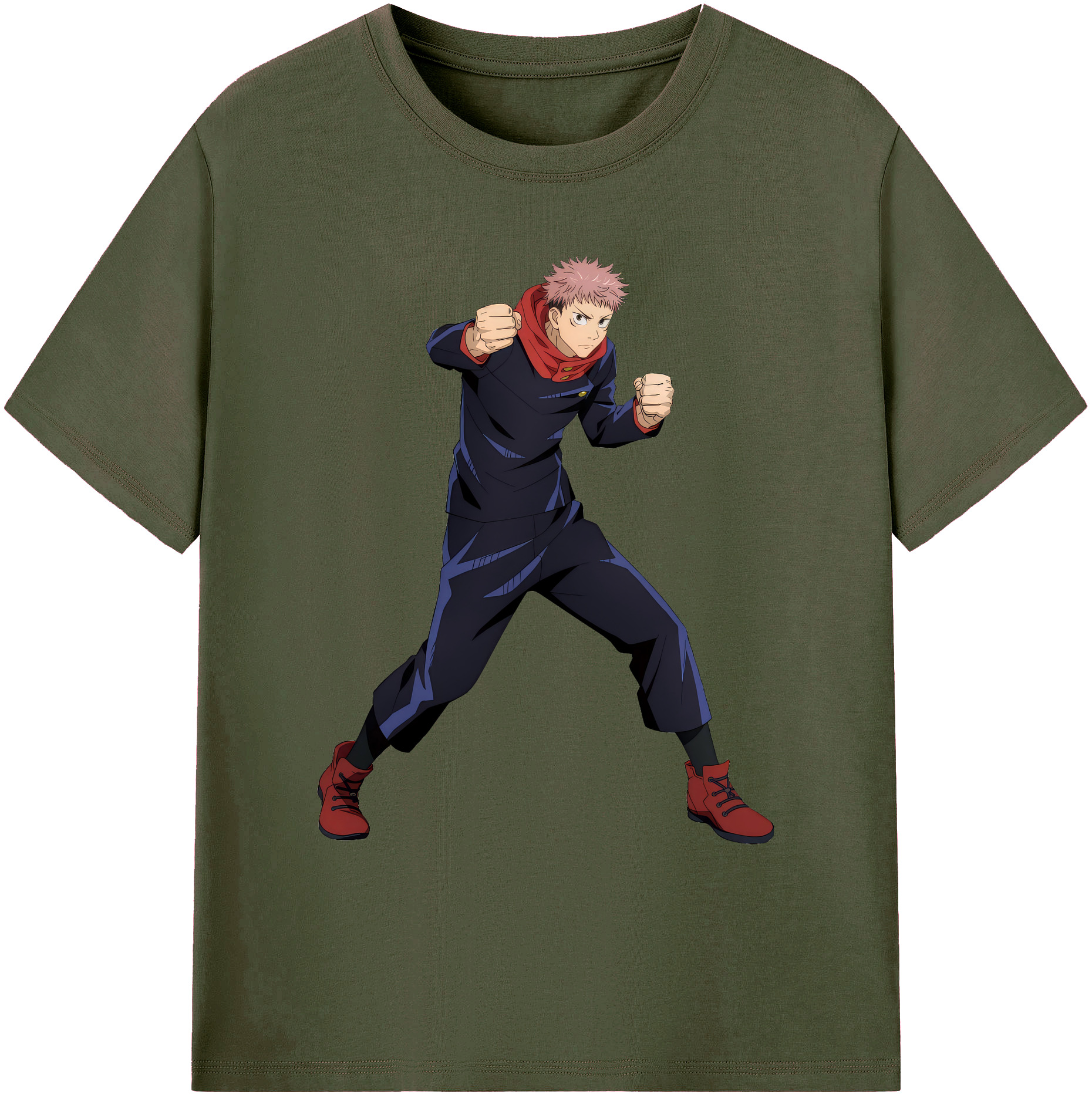 （画像用） 呪術廻戦 Jujutsu Kaisen 綿100％ メンズ半袖Tシャツ｜肌触りやわらか＆通気性